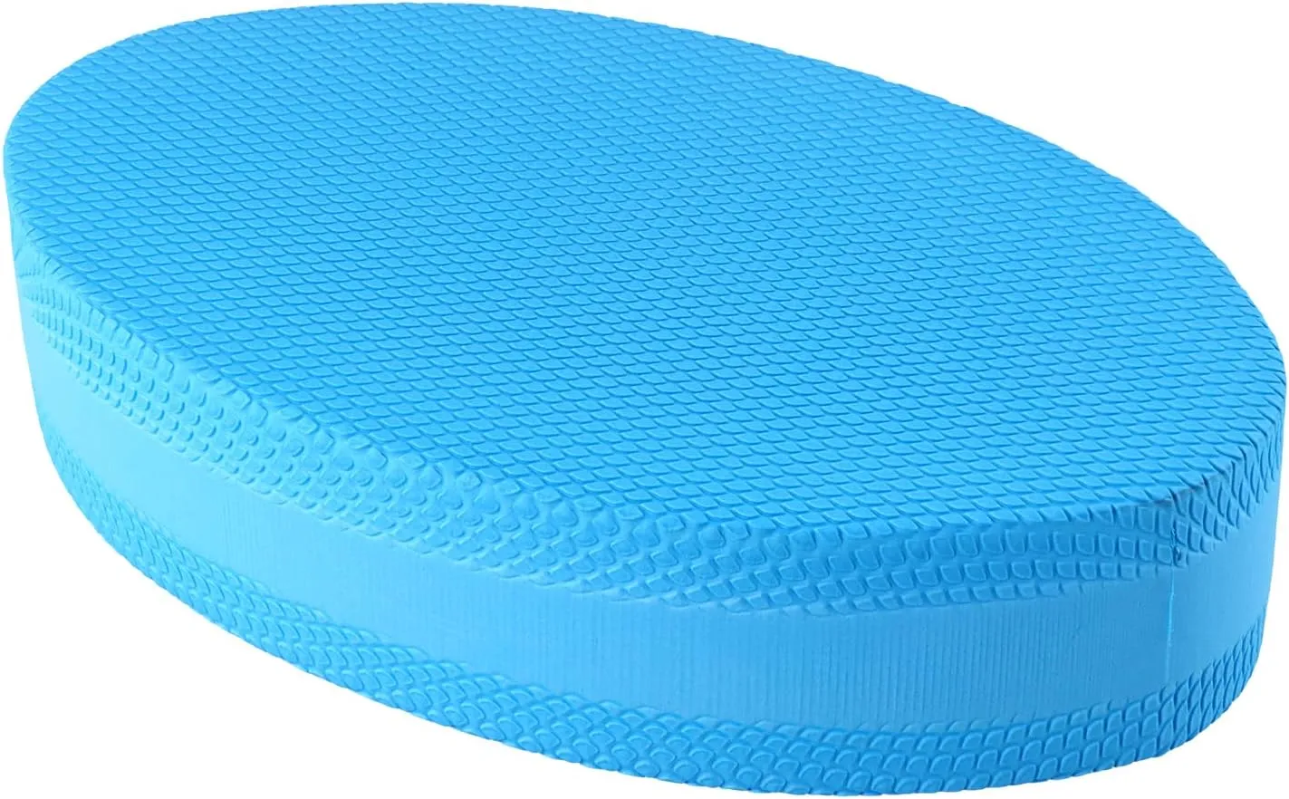 QWORK Stability Trainer Pad - Blue Foam Balance Exercise Cushion for Therapy, Yoga, Pilates, and Fitness - Non-Slip, Water-Resistant, Supports Ankle Stability, Relieves Knee and Elbow Pain