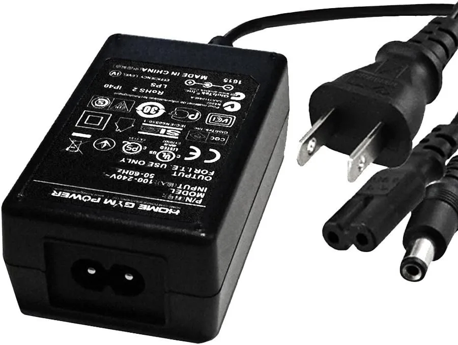 Reebok RT300, RB310, 365TR Bike Home Gym Power® AC Adapter/Power Cord (XL Edition)