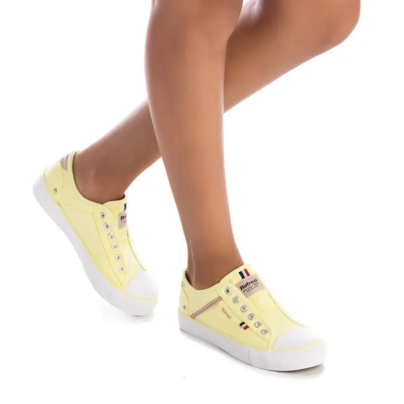REFRESH - SLIP ON TRAINER - YELLOW