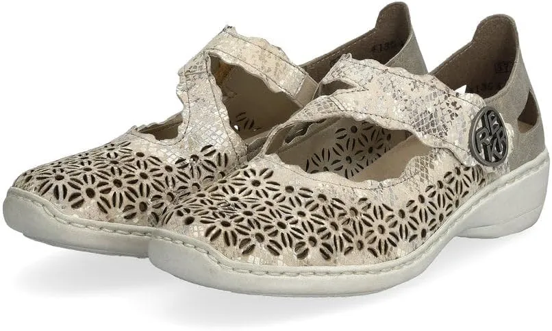 Rieker 413G4 Doris Mary Jane Women's Shoes - Supportive Shoes with Secure Strap, Soft Cushioning & Lightweight - Durable Sole for All-Day Wear