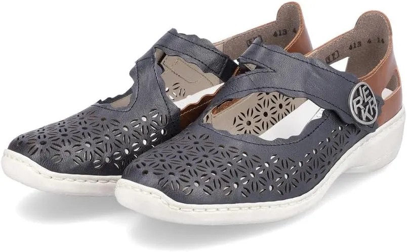 Rieker 413G4 Doris Mary Jane Women's Shoes - Supportive Shoes with Secure Strap, Soft Cushioning & Lightweight - Durable Sole for All-Day Wear