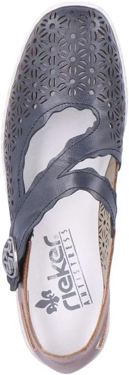 Rieker 413G4 Doris Mary Jane Women's Shoes - Supportive Shoes with Secure Strap, Soft Cushioning & Lightweight - Durable Sole for All-Day Wear