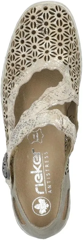 Rieker 413G4 Doris Mary Jane Women's Shoes - Supportive Shoes with Secure Strap, Soft Cushioning & Lightweight - Durable Sole for All-Day Wear
