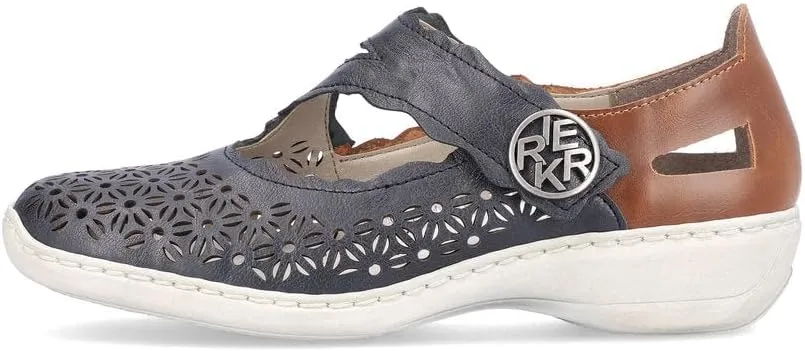 Rieker 413G4 Doris Mary Jane Women's Shoes - Supportive Shoes with Secure Strap, Soft Cushioning & Lightweight - Durable Sole for All-Day Wear