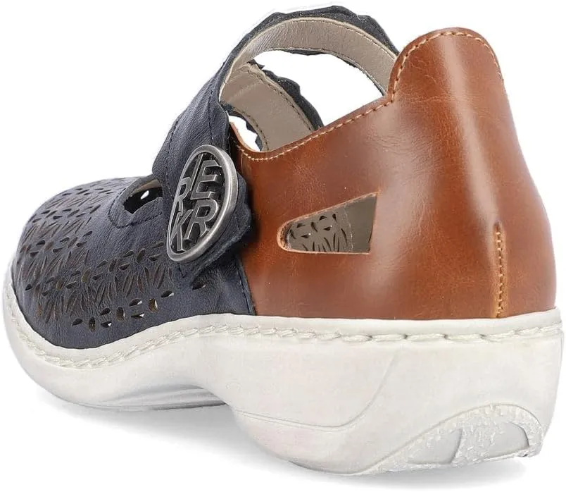 Rieker 413G4 Doris Mary Jane Women's Shoes - Supportive Shoes with Secure Strap, Soft Cushioning & Lightweight - Durable Sole for All-Day Wear