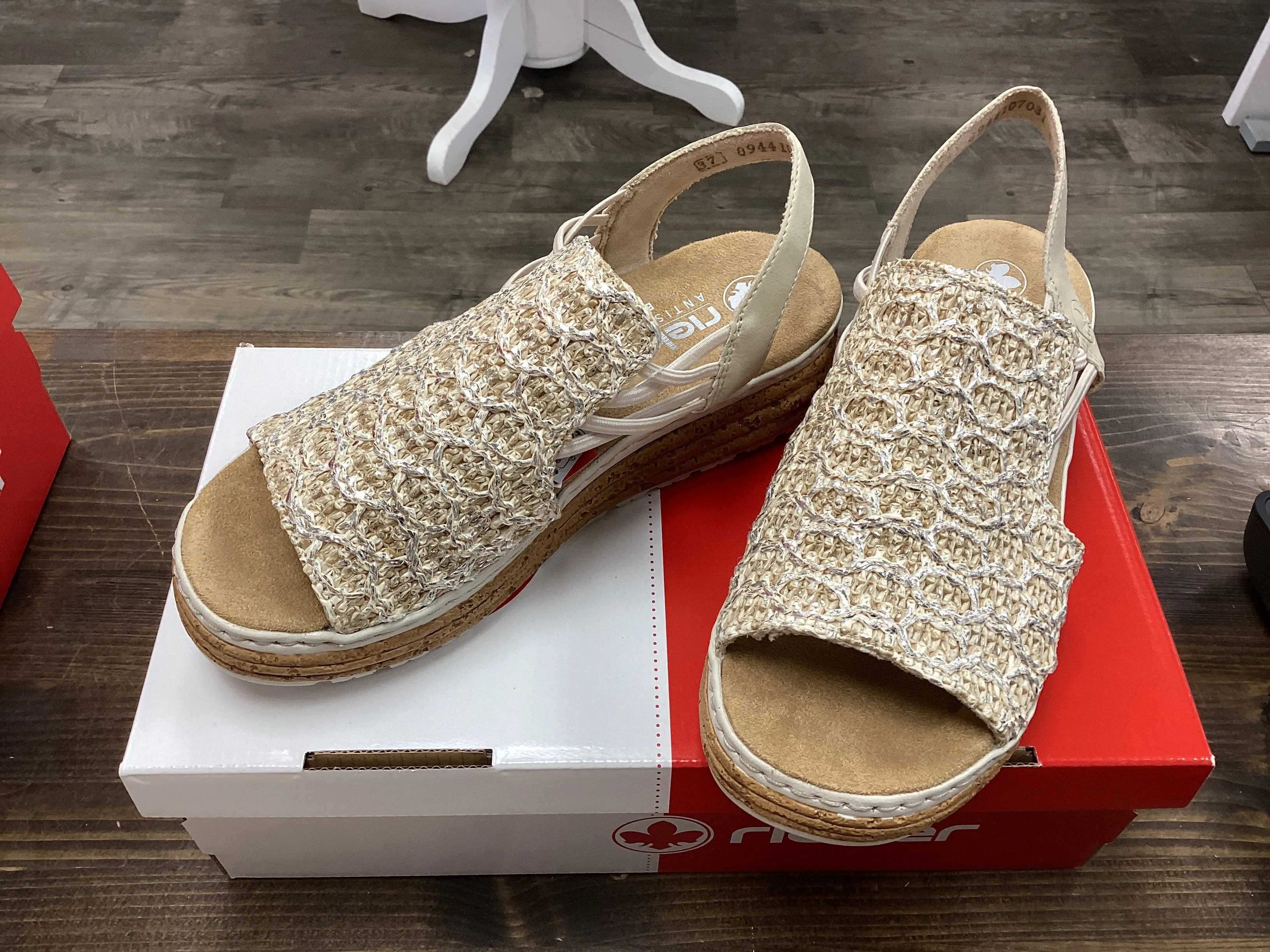 Rieker 62741-60 Woven Wedge Sandal