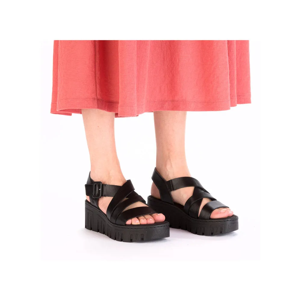 Rieker 68063-00 Black Sandals
