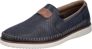 Rieker Men's Loafer, Blue, 10