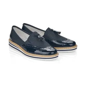RIEKER - N0257 SLIP-ON SHOE - NAVY