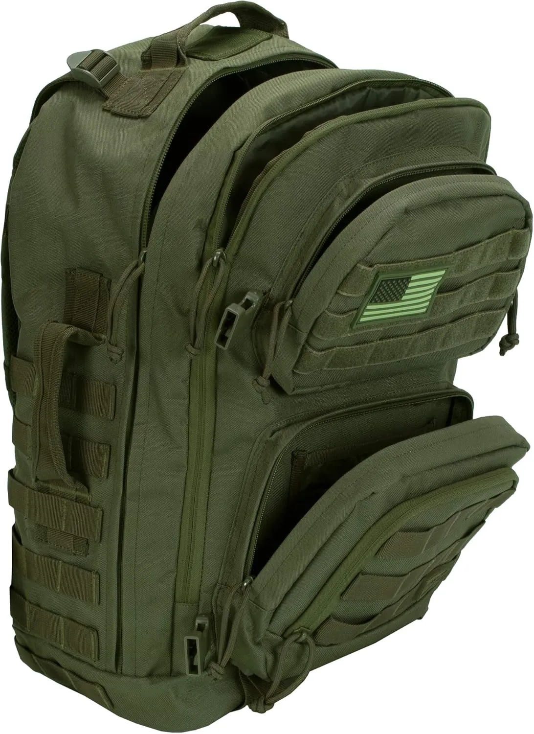 Rockland Military Tactical Laptop Backpack, Green, Large