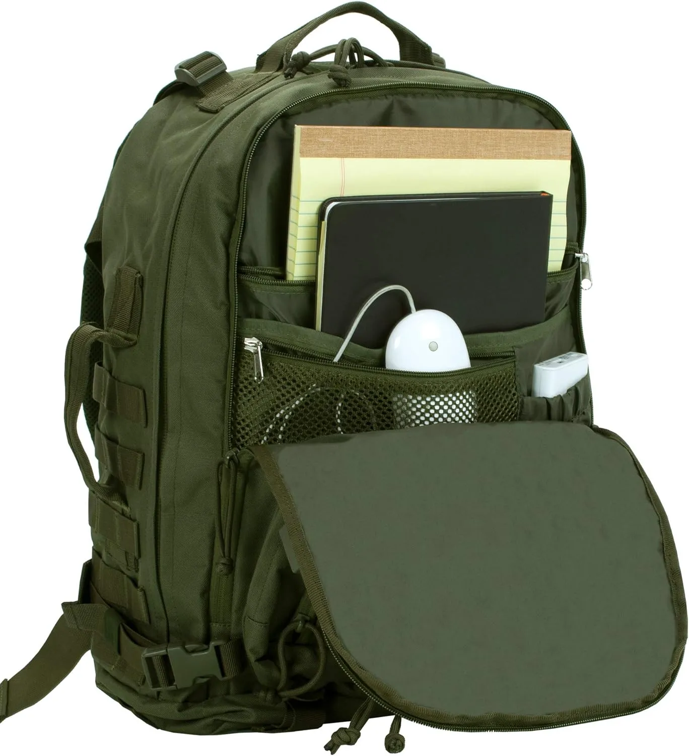Rockland Military Tactical Laptop Backpack, Green, Large