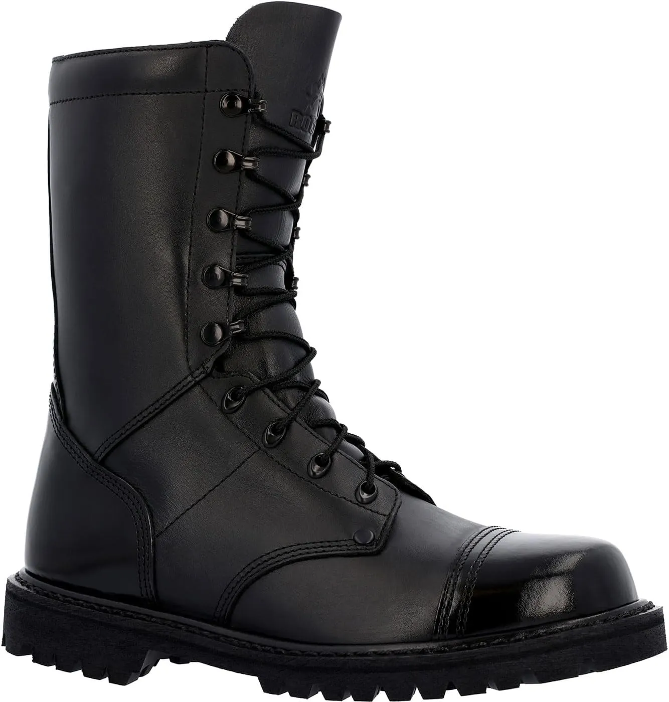 ROCKY Lace Up Jump Boot, Black, Size 9.5(W)