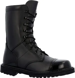 ROCKY Lace Up Jump Boot, Black, Size 9.5(W)