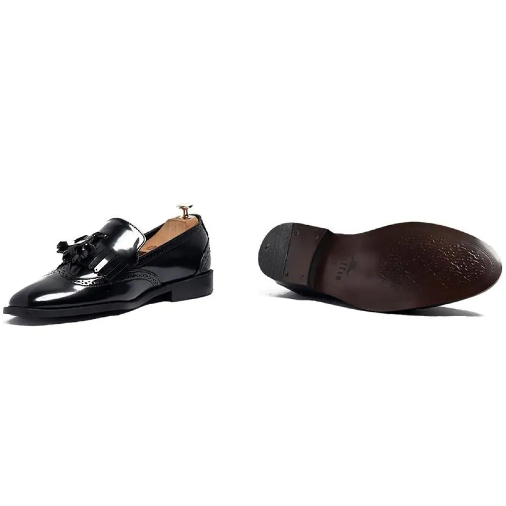 Romeo Toledo Black Loafers Shoes For Men