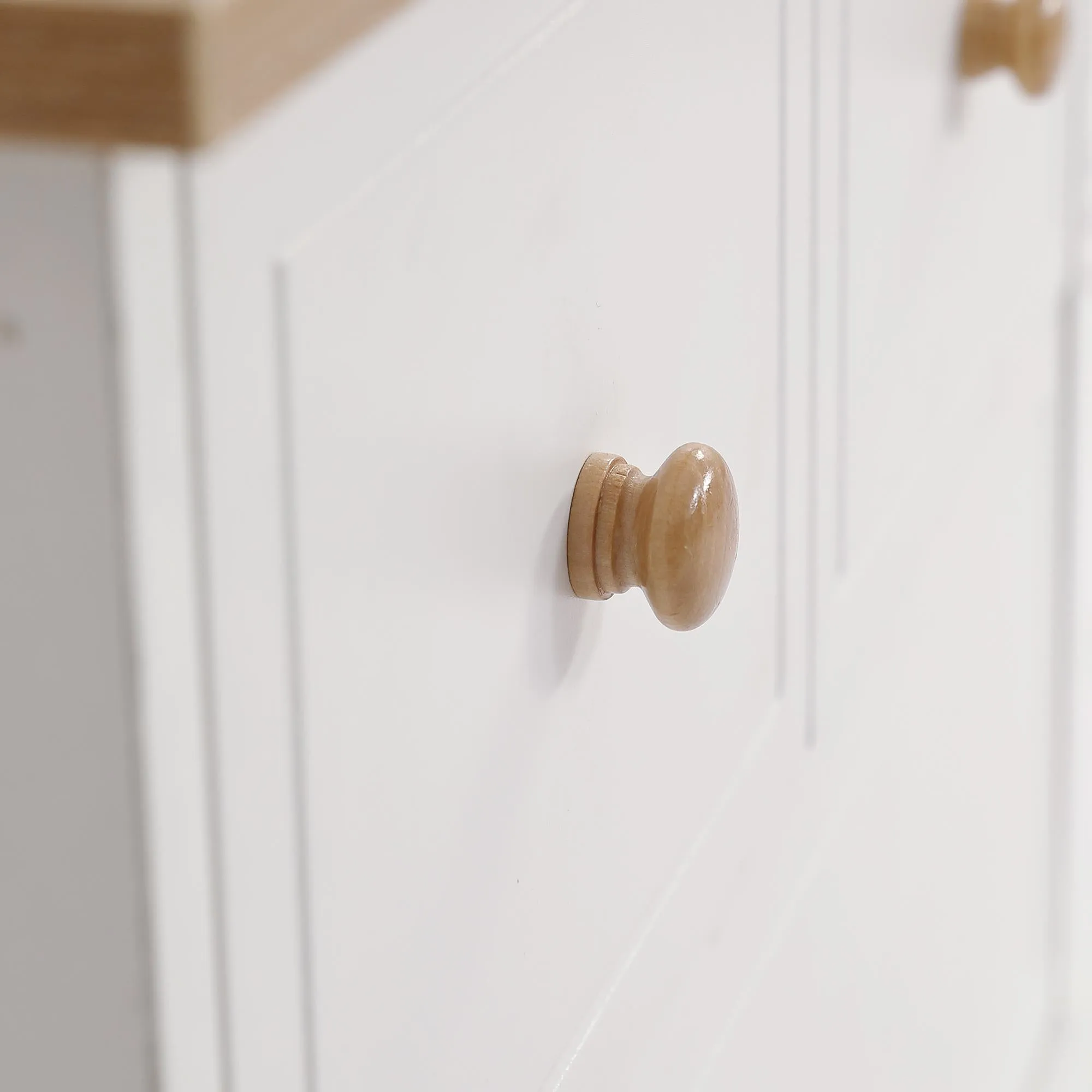 Rootz Bedside Table with 2 Drawers - Nightstand - End Table - Silent Gliders - 60cm x 40cm x 51.5cm