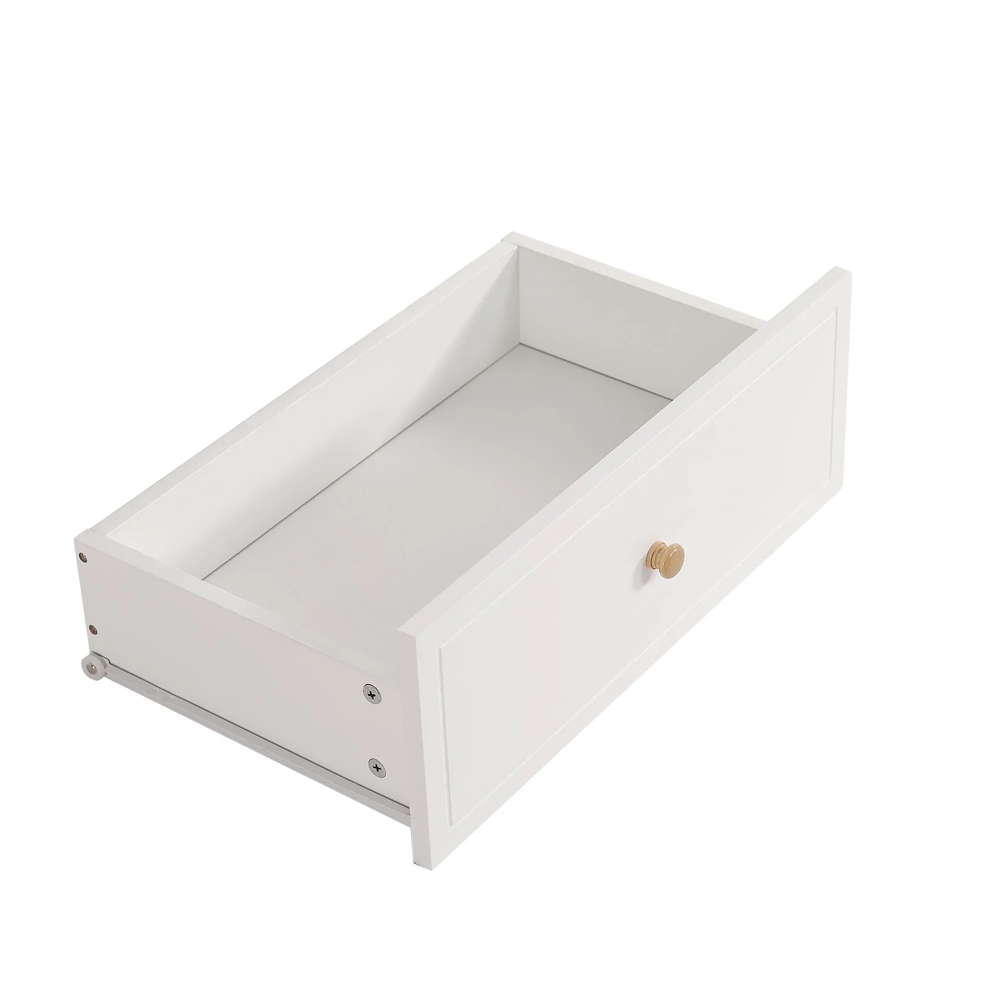Rootz Bedside Table with 2 Drawers - Nightstand - End Table - Silent Gliders - 60cm x 40cm x 51.5cm