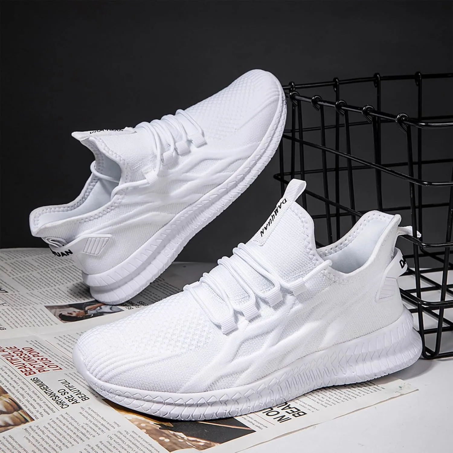 Running Shoes for Men Tennis Mens Sneakers Gym Workout Lightweight Walking Casual Athletic Slip On Shoes