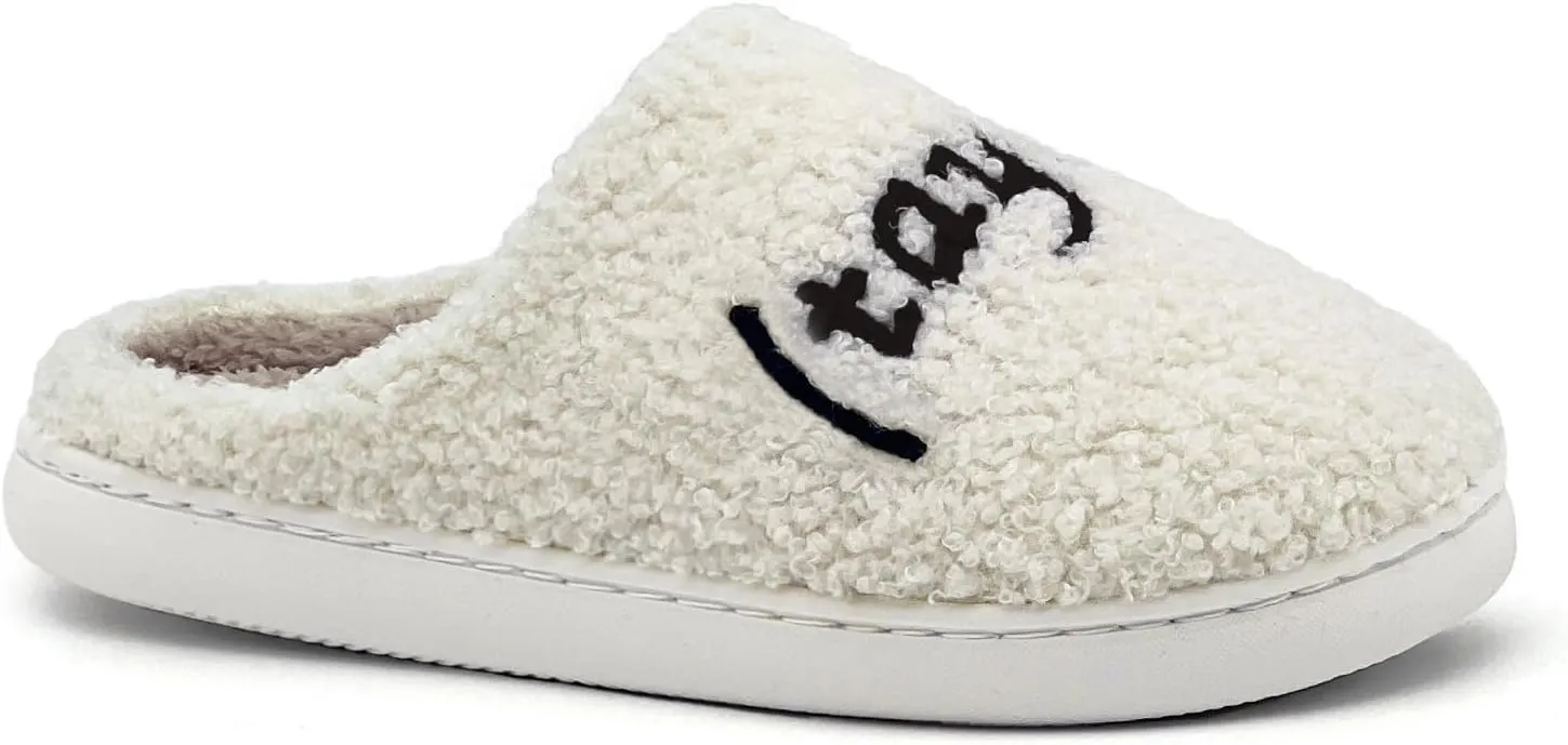 sharllen Kids Taylors Slippers Boys Girls 1989 Cute House Slippers Comfy Warm Fuzzy Flat Slides for Home Indoor Shoes Little/Big Kids