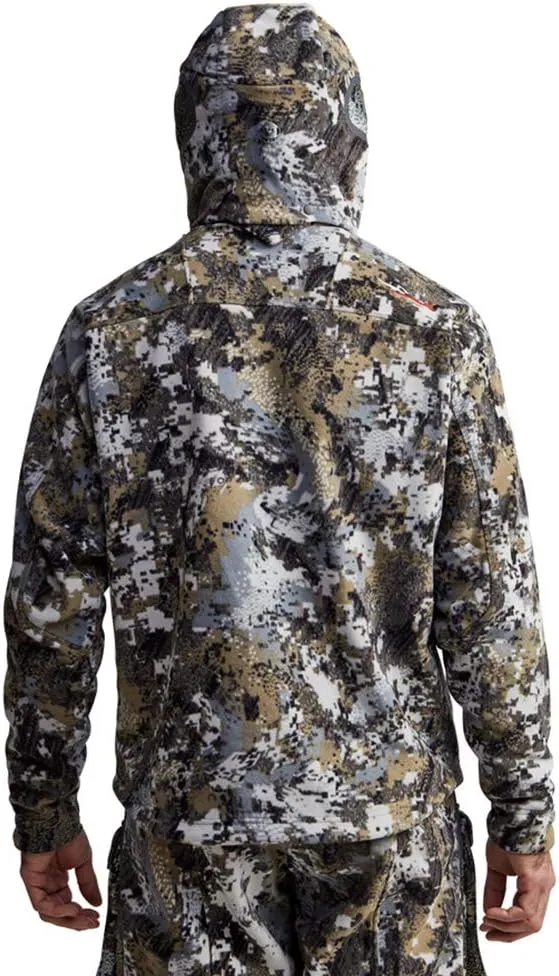 SITKA Gear Men's Stratus Windstopper Water Repellent Ultra-Quiet Fleece Hunting Jacket with Removable Hood