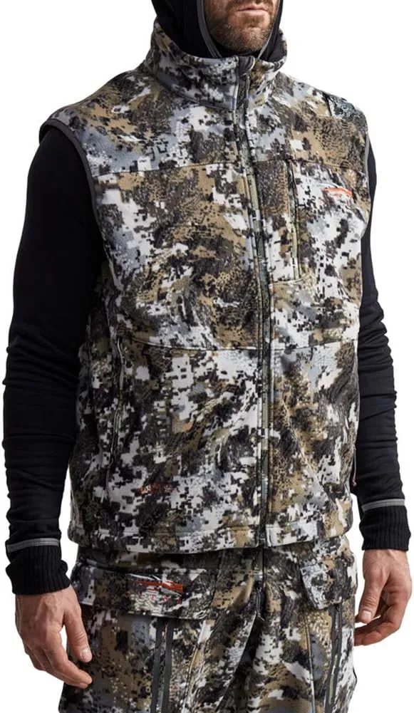 SITKA Gear Men's Stratus Windstopper Water Repellent Ultra-Quiet Fleece Hunting Vest