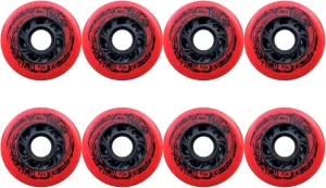 Skateboard Wheels 8-Pack Inline Wheels 92A Speed Skating Shoes Replacement Wheel Use on Luggage or Wheelchairs