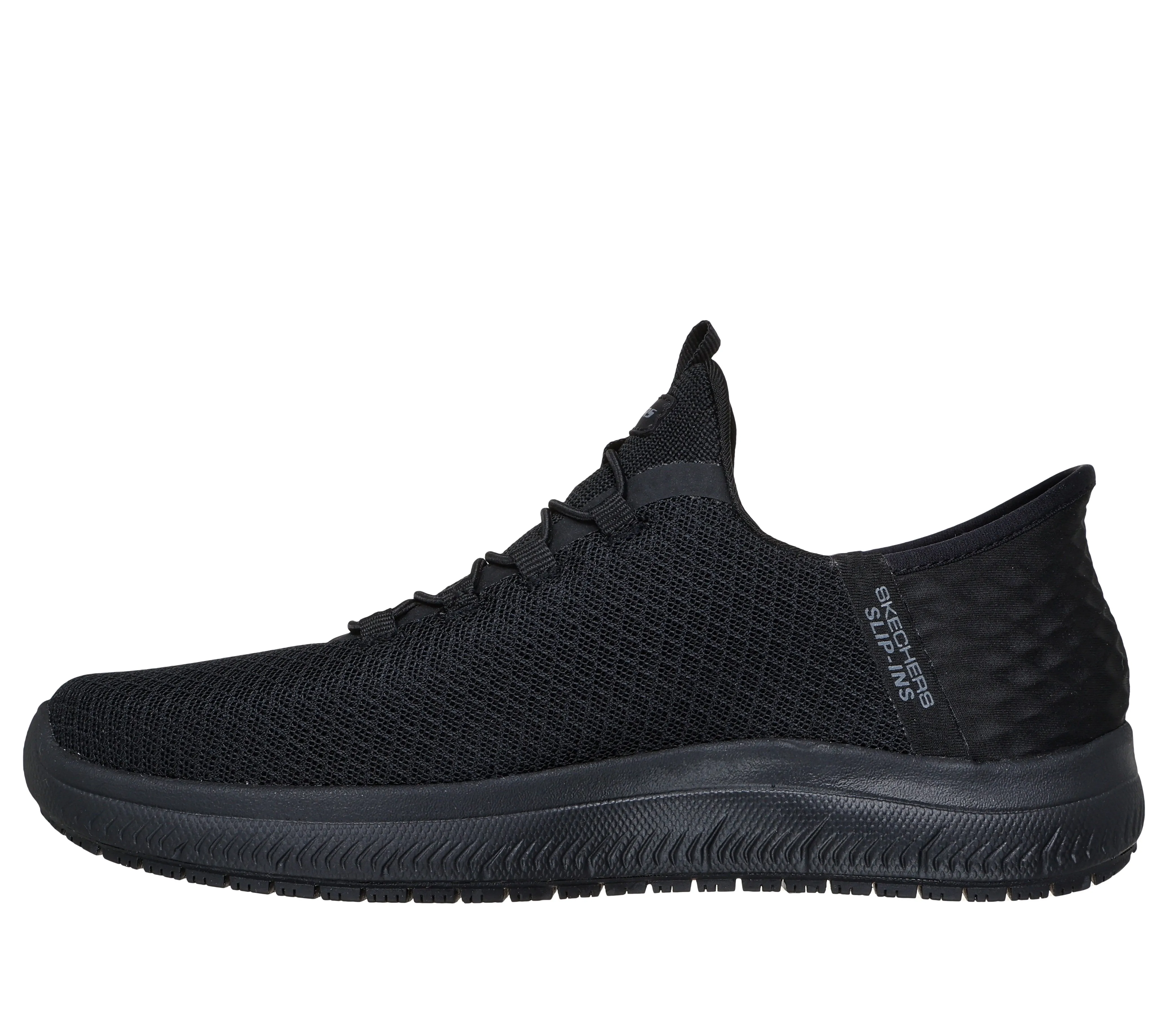 SKECHERS - 108144EC SLIP-INS WORK SUMMITS SR-ENSLEE BUNGEE TRAINER - BLACK