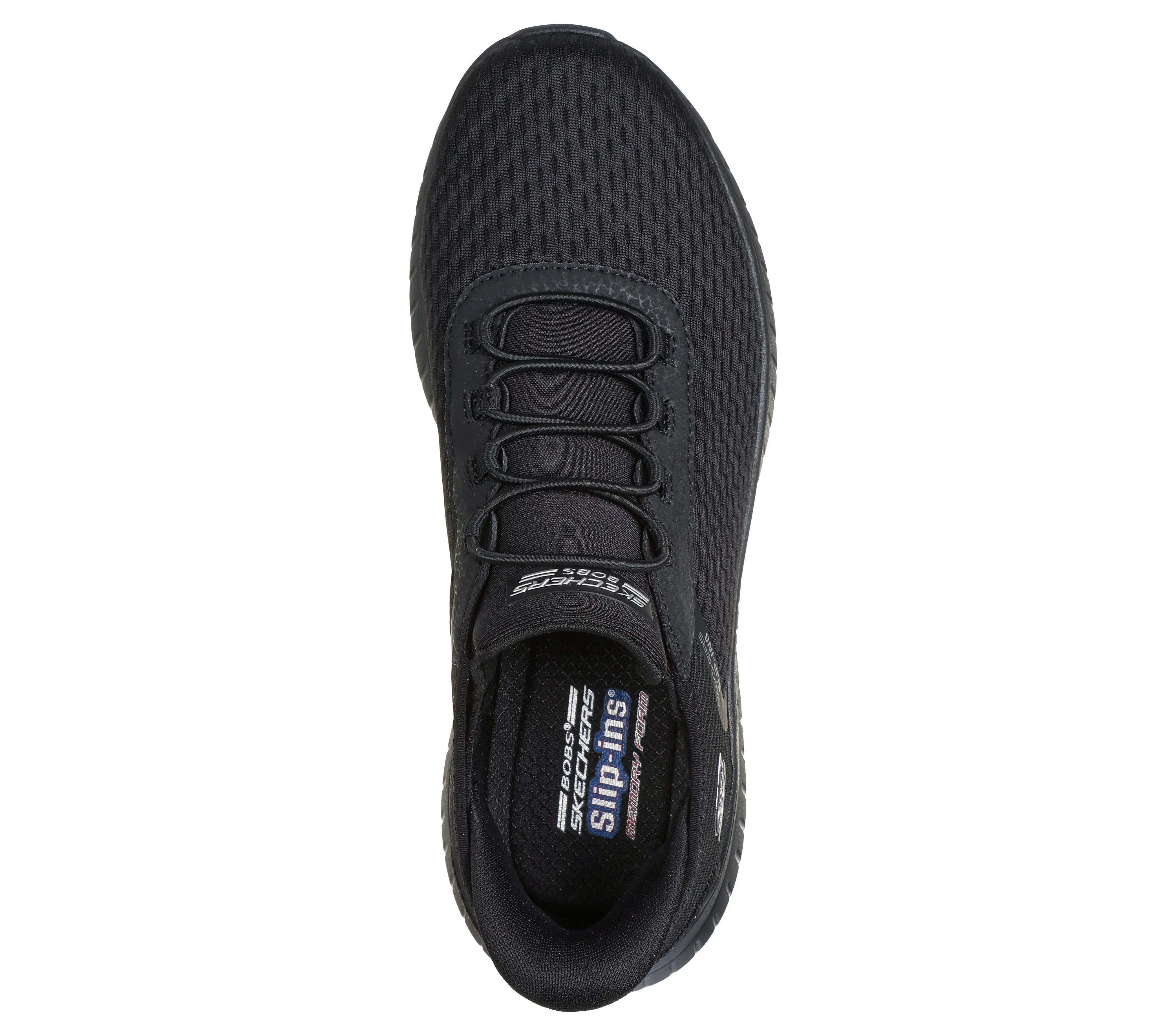 SKECHERS - 117504 BOBS SQUAD CHAOS-IN COLOR SLIP-ON TRAINER - BLACK