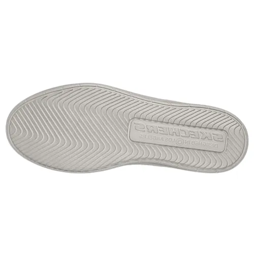 Skechers Mens Canvas Laced Slip On Trainers - 205135 - Beige