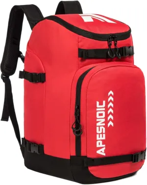 Ski Boot Bag - Ski and Snowboard Boots Backpack，Excellent for Travel with Waterproof Exterior & Bottom - for Men, Women and Youth.