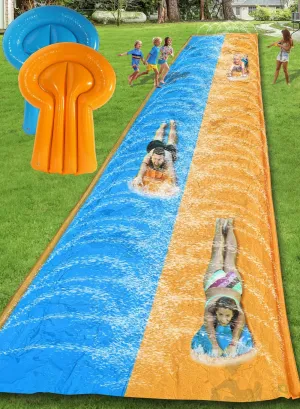 Slip and Water Slide for Kids and Adults 30FT Extra Long Water Slide for Backyard Heavy Duty Lawn Summer Outdoor Water Toys