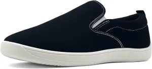 Slip on Shoes for Men, Classic Canvas Casual Shoes Comfortable Flats Men's White Loafers Low Top Sneakers Hands Free