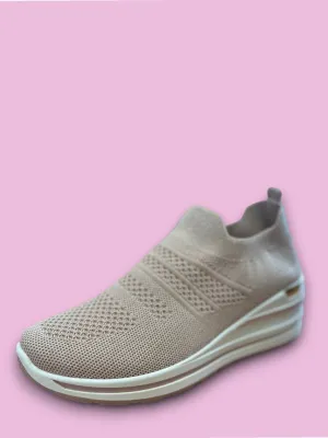 Slip On Trainer - BK521- Rose