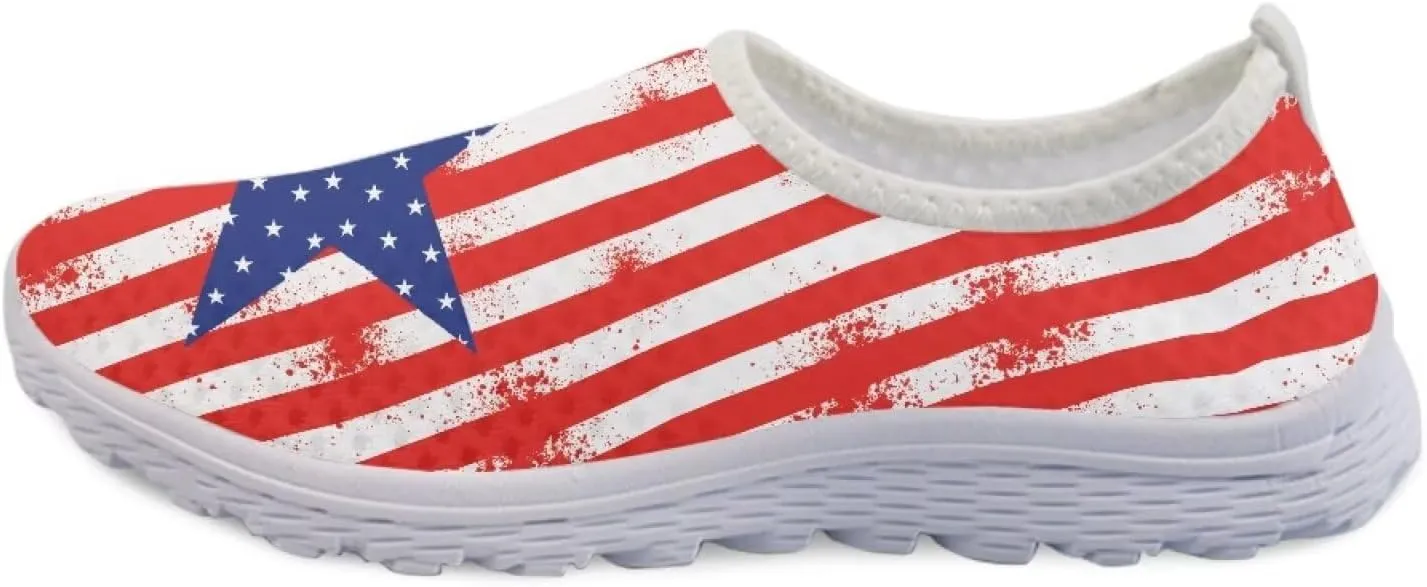 Slip On Walking Shoes for Womens Breathable Running Tennis Sneakers Comfort Anti-Slip Athletic Shoe for Travel Size 5.5-11.5 White Sole
