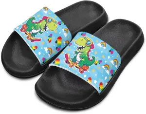 Slippers for Kids Beach Slippers Boys Summer Beach Shoes With Non Slip Sole Portable Vocation Slide Sandals