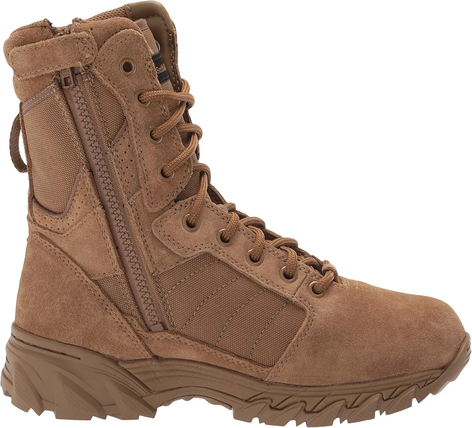 Smith & Wesson Men's Footwear Breach 2.0 8" Side Zip Military and Tactical Boot