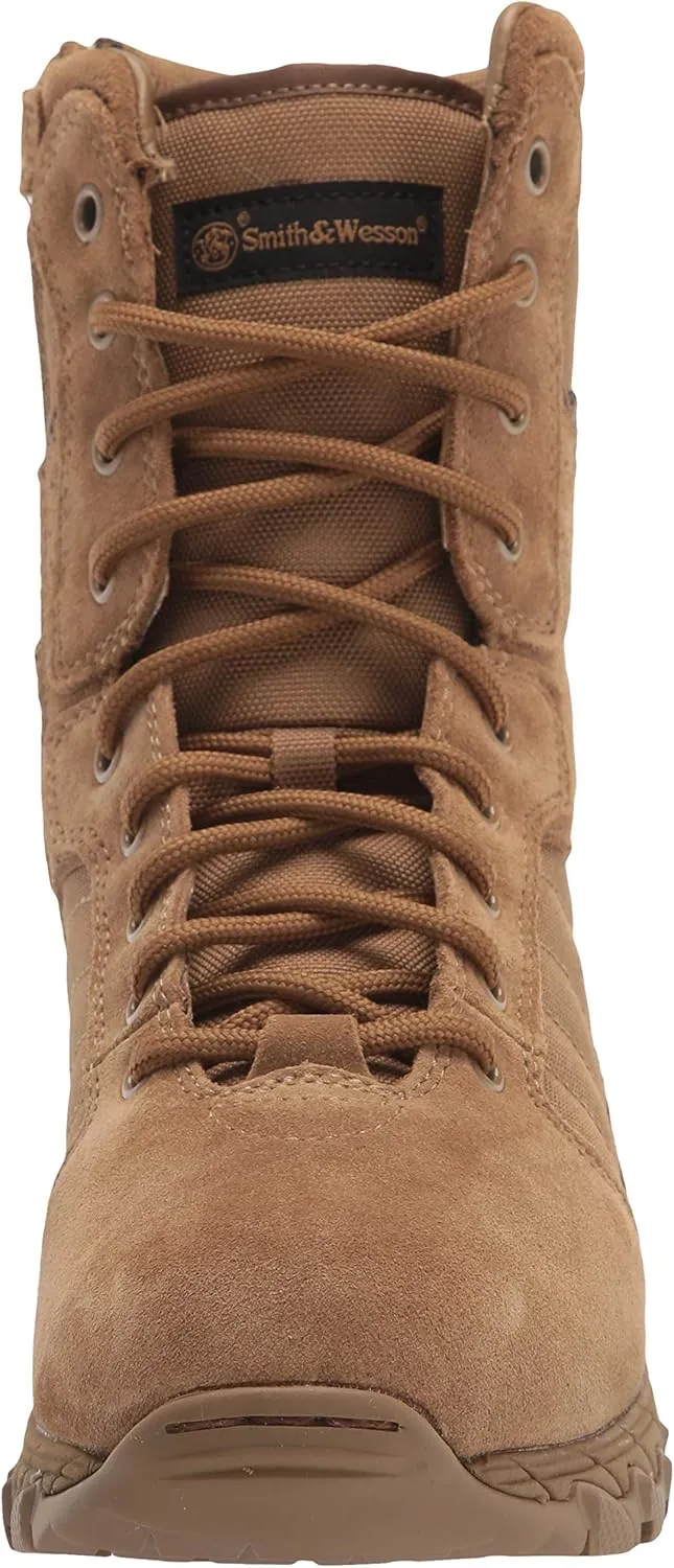 Smith & Wesson Men's Footwear Breach 2.0 8" Side Zip Military and Tactical Boot
