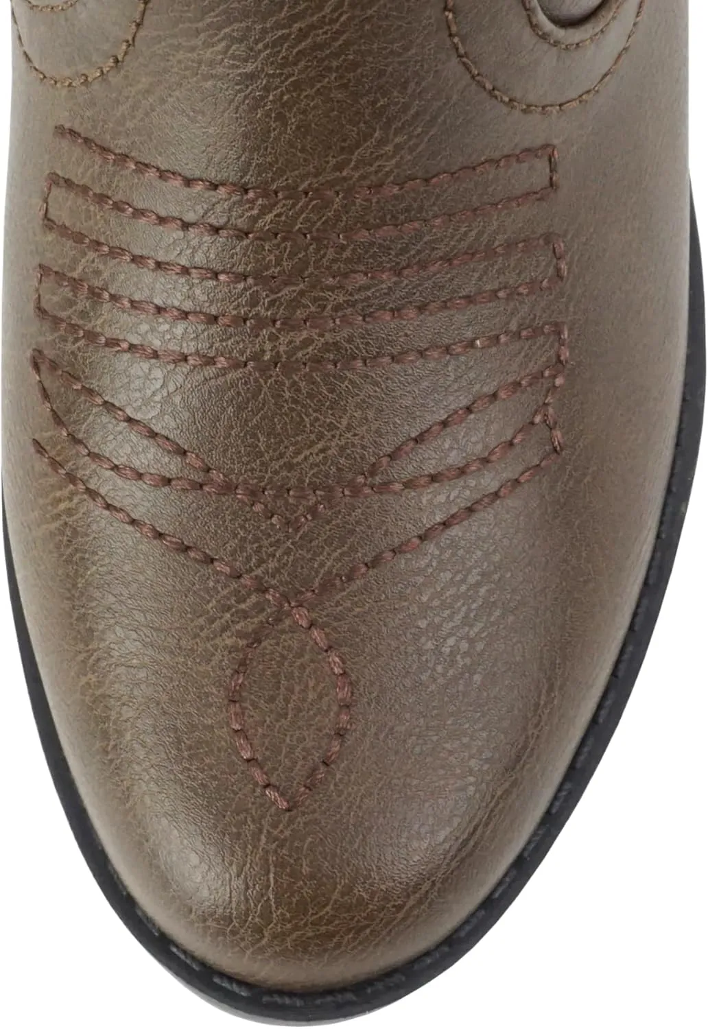 Soda RENO-2 Kids/Girls/Children Western Cowboy Stitched Pointe Toe Low Heel Ankle Mid Shaft Fashion Boots