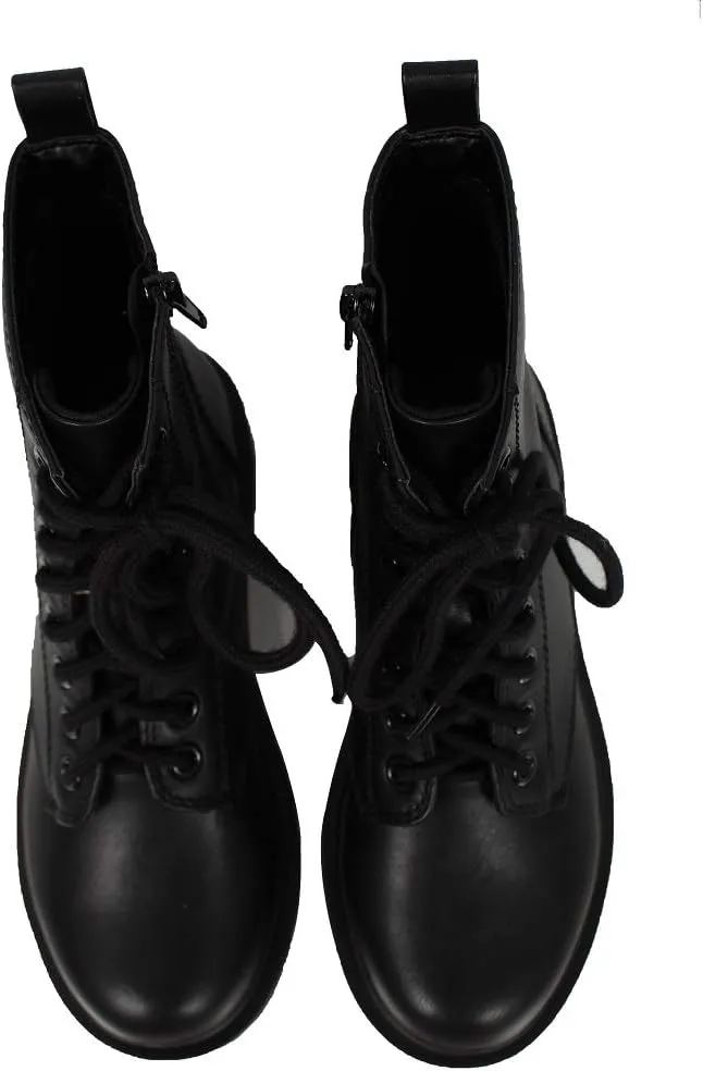Soda Women's Combat Lace Up Ankle Boot