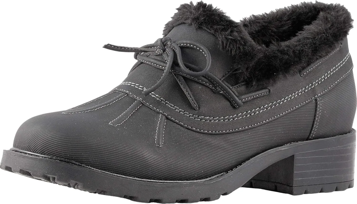 SoftWalk Women's Boot Ballet Flat, Black, 6 Wide