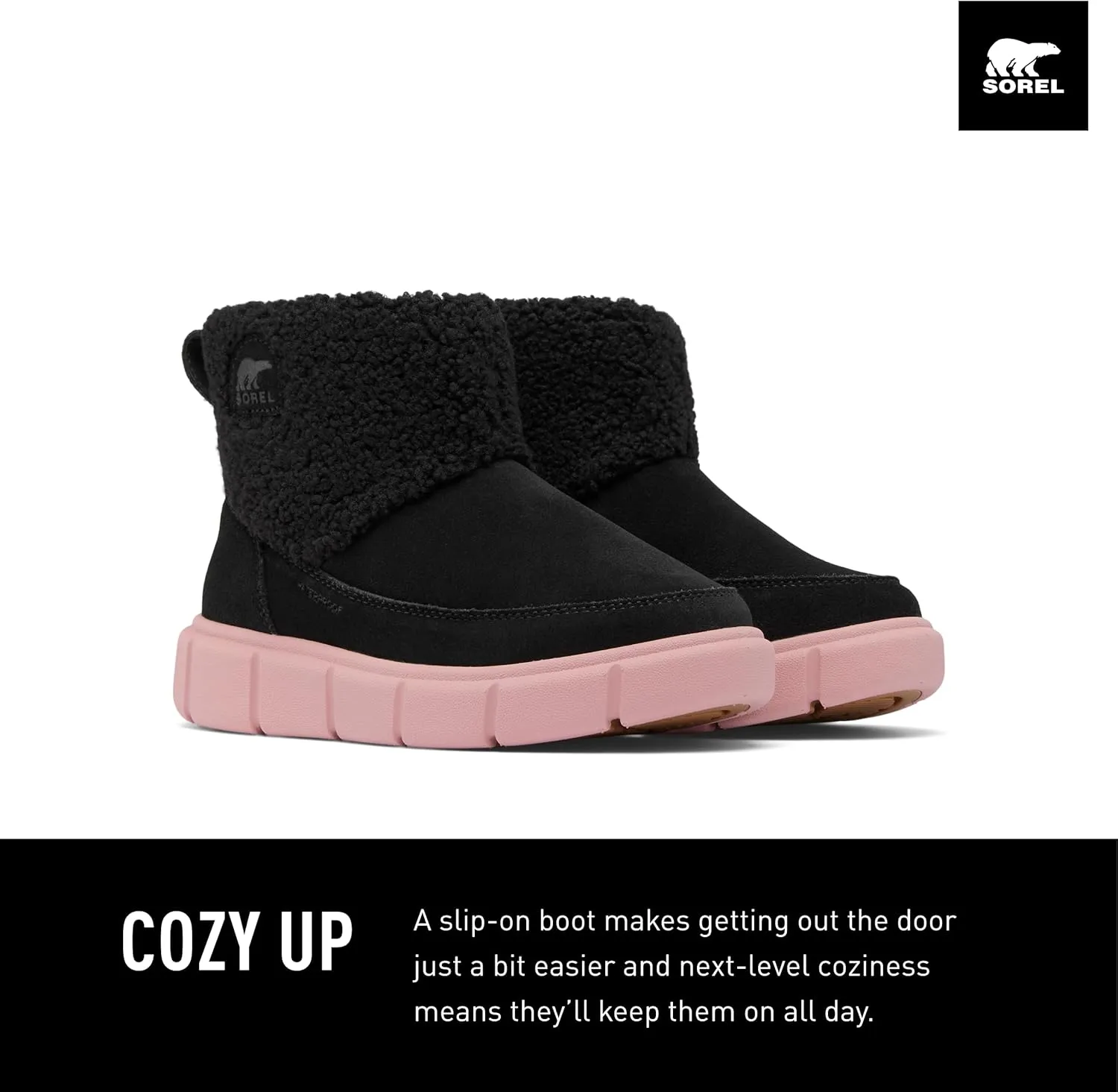 SOREL Children's Explorer lll Slip-On Cozy Waterproof Boot