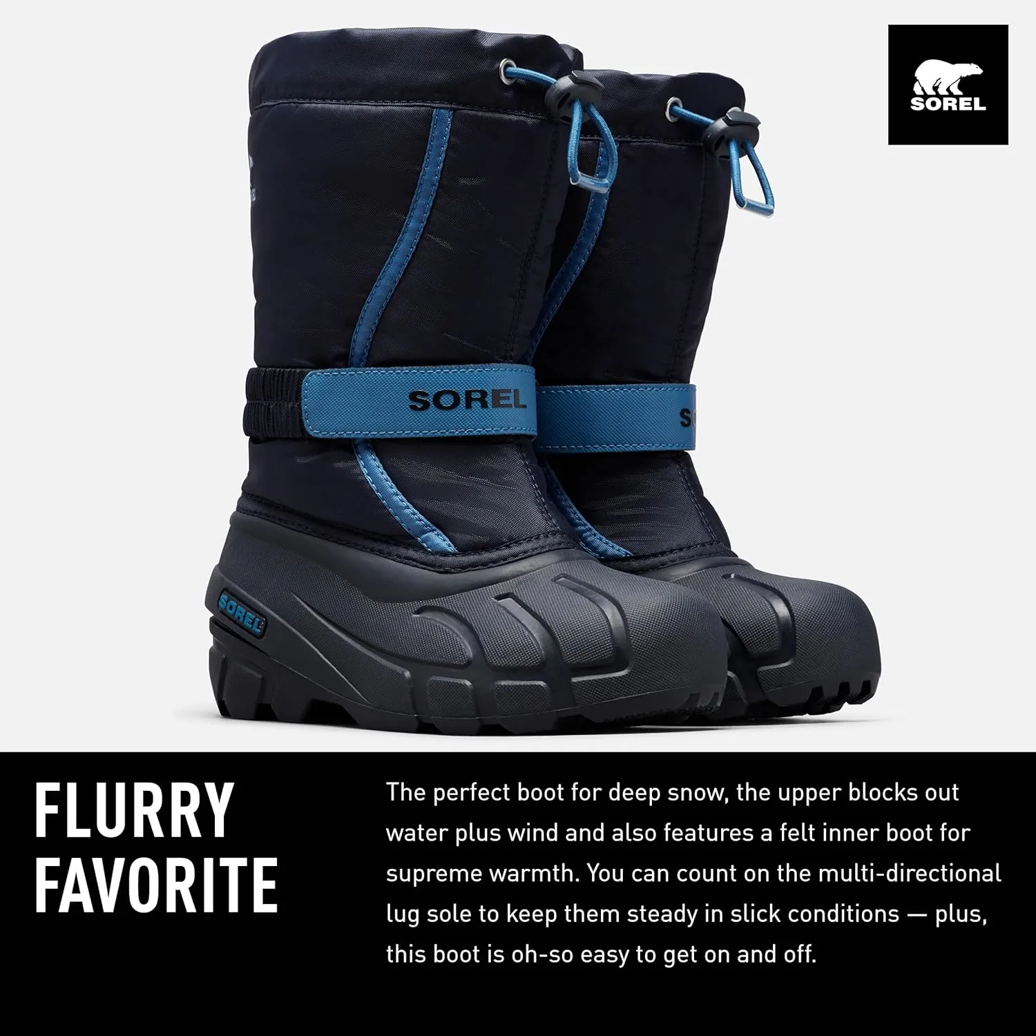 SOREL - Youth Flurry Winter Snow Boots for Kids
