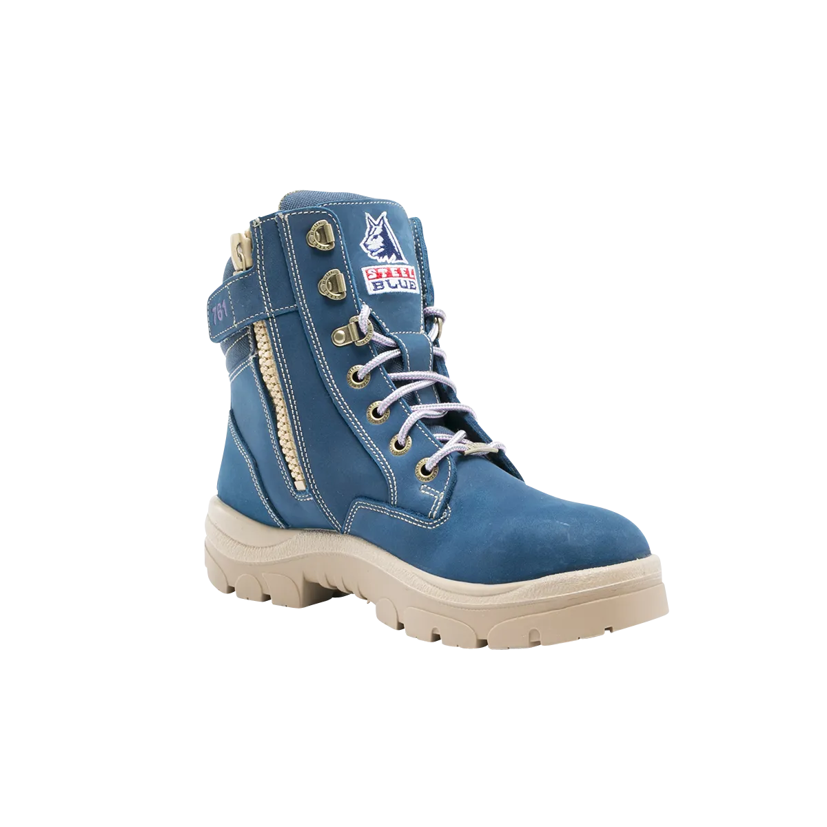 South Cross - Ladies Zip Lace Up Safety Boot