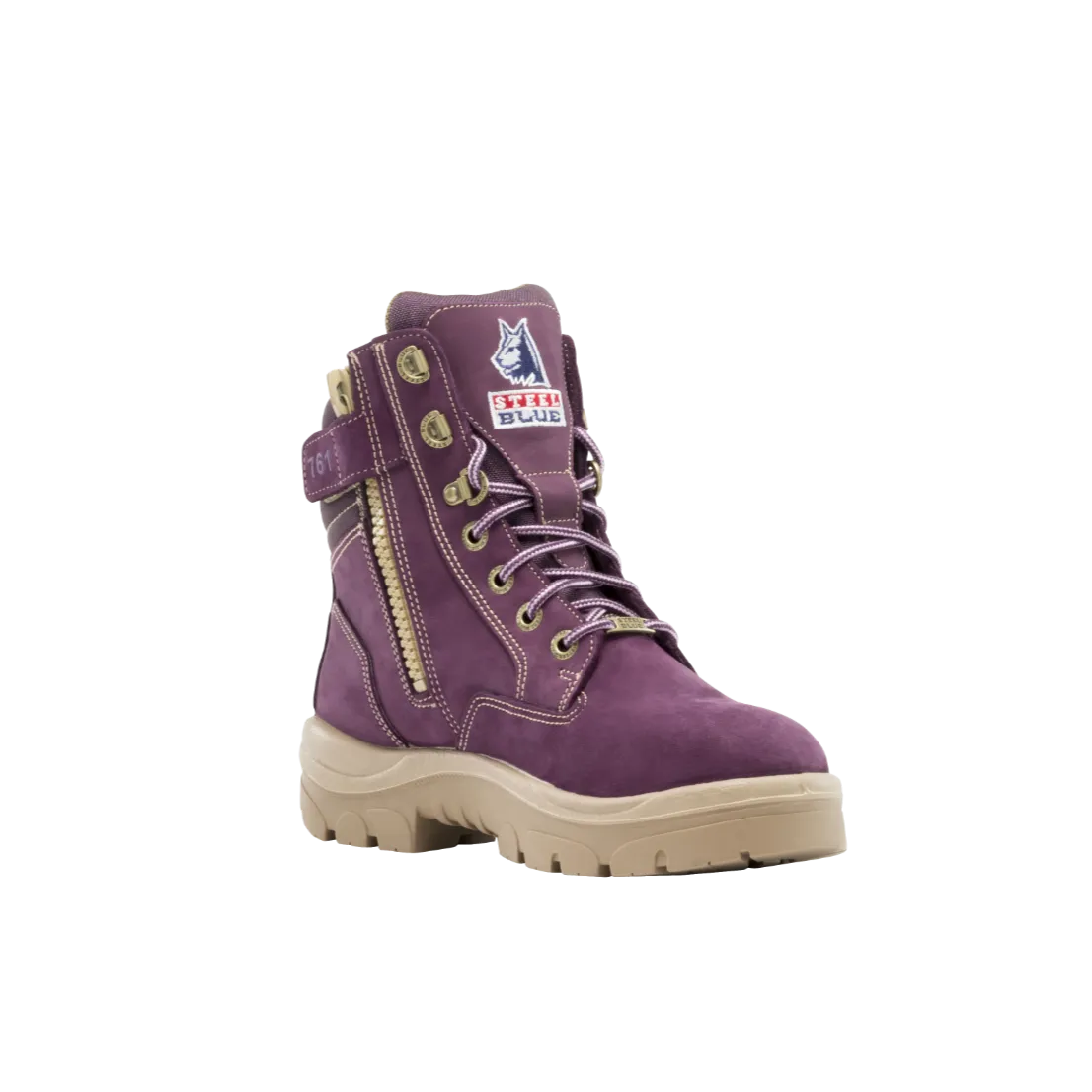 South Cross - Ladies Zip Lace Up Safety Boot