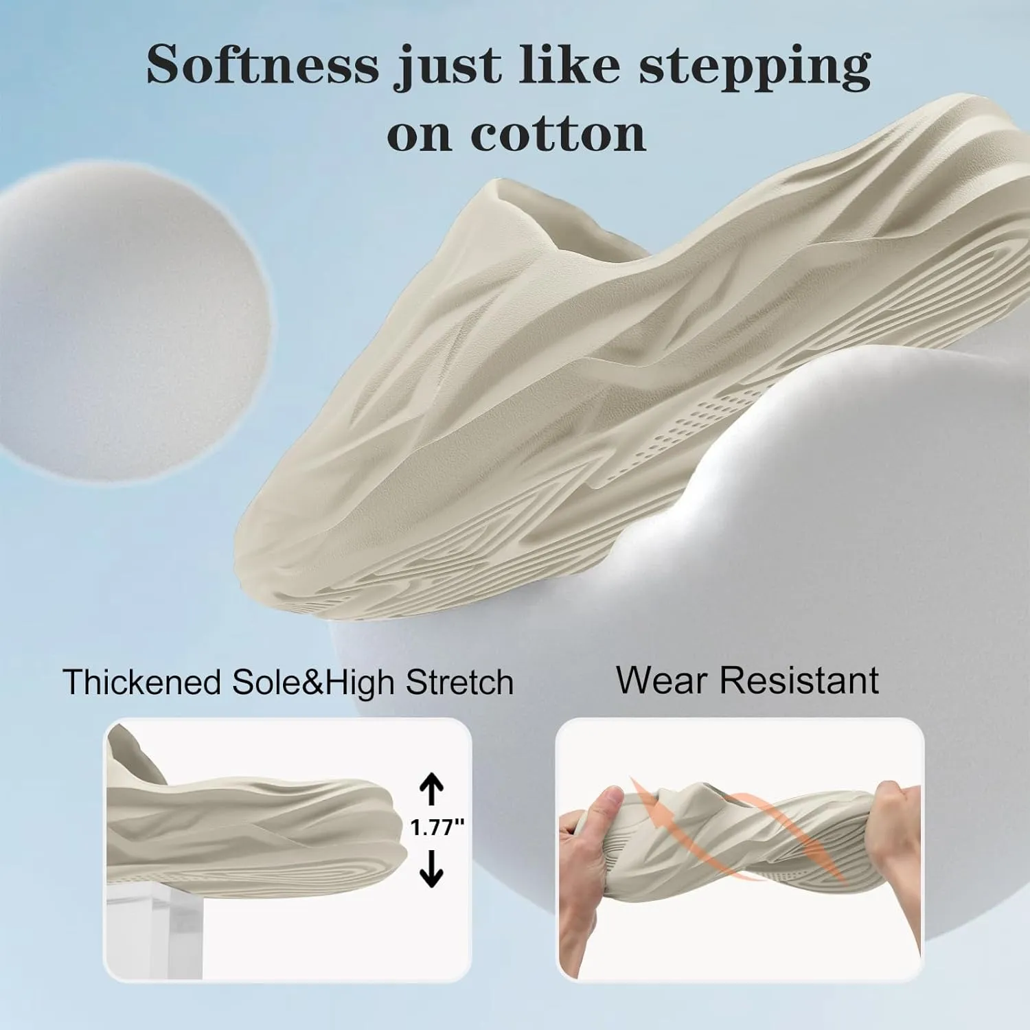 Spesoul Cloud Slides for Men Women Soft Thick Sole Slide Sandals Recovery Foam Pillow Slippers for House Shower Pool Beach Indoor Outdoor Walking
