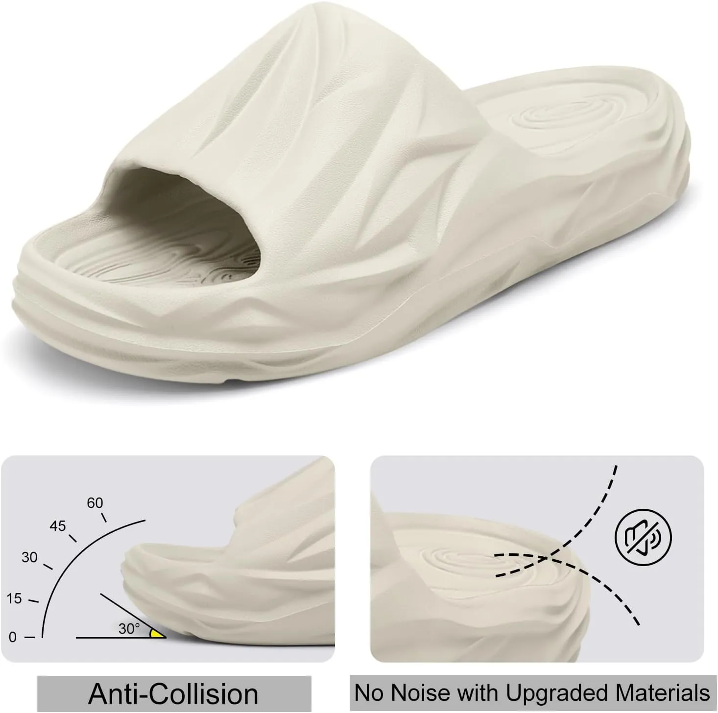Spesoul Cloud Slides for Men Women Soft Thick Sole Slide Sandals Recovery Foam Pillow Slippers for House Shower Pool Beach Indoor Outdoor Walking