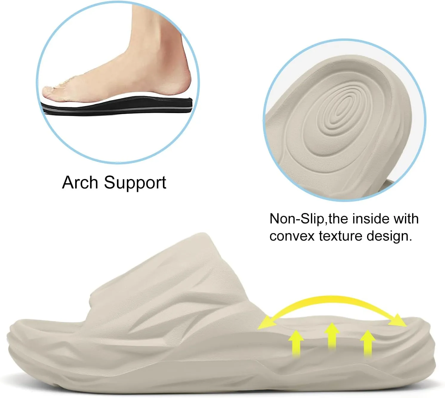 Spesoul Cloud Slides for Men Women Soft Thick Sole Slide Sandals Recovery Foam Pillow Slippers for House Shower Pool Beach Indoor Outdoor Walking