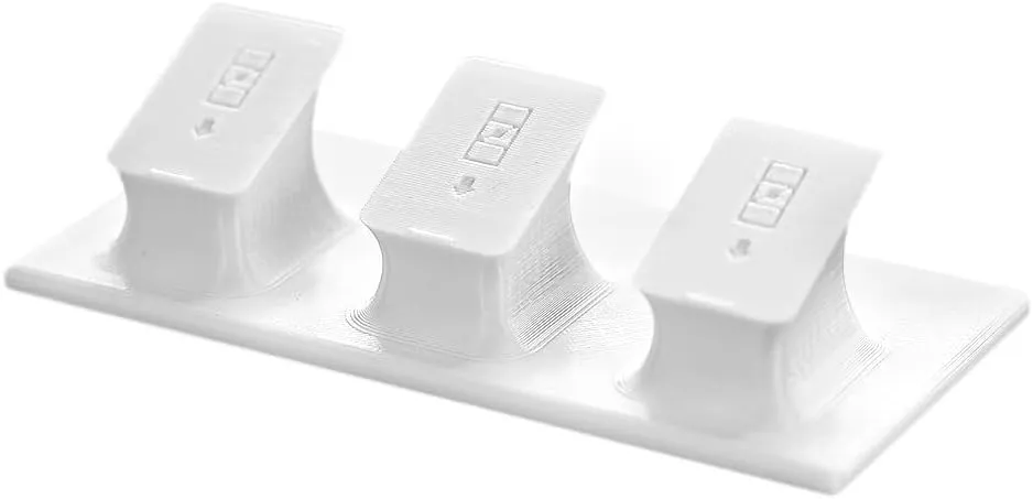 SplashNColor Remote Stand Pedestal for Lutron Pico Remote, Elegant Slide & Click Desk Display Holder, Non-Slip Scratch Resistant Base, Lutron Caseta Remote Stand (Triple Pedestal, White)