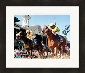 Sports Memorabilia Autograph Warehouse 291236 8 x 10 in. D Wayne Lukas Autographed No.SC2 Matted & Framed Photo - Horse Racing Triple Crown Trainer