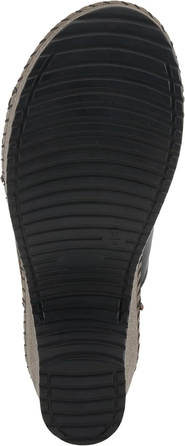 Spring Step DELTANA-SMOOTH Women's Demi Wedge Slip-On - Luxurious Suede Footbed, Classic Leather Upper