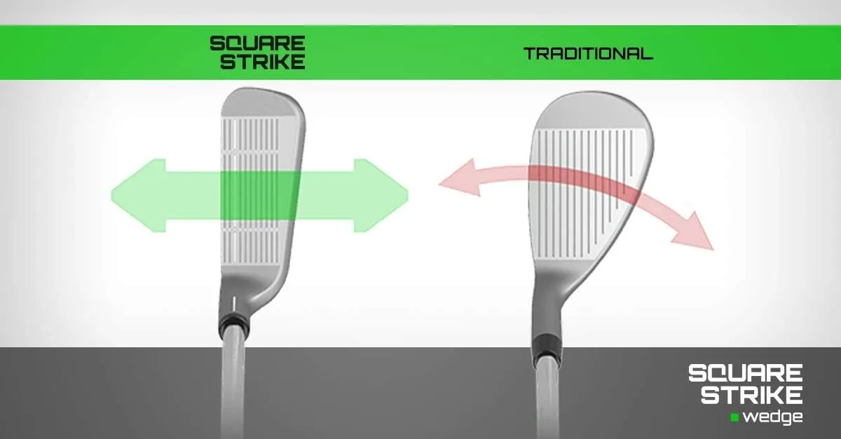 Square Strike Wedge -Pitching & Chipping Wedge for Men & Women -Legal for Tournament Play -Engineered by Hot List Winning Designer -Cut Strokes from Your Golf Game Fast